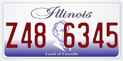 IL license plate Z486345