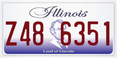 IL license plate Z486351