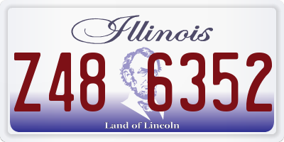 IL license plate Z486352