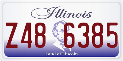 IL license plate Z486385