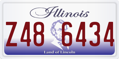 IL license plate Z486434