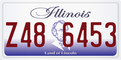 IL license plate Z486453