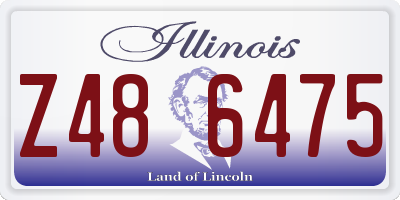 IL license plate Z486475