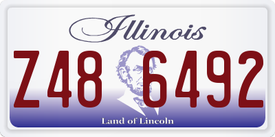 IL license plate Z486492