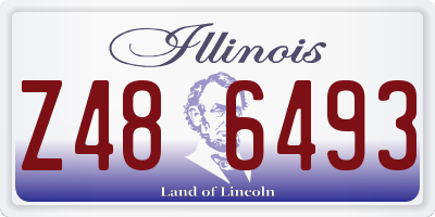 IL license plate Z486493