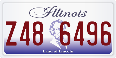 IL license plate Z486496