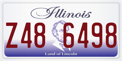 IL license plate Z486498