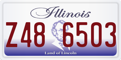 IL license plate Z486503