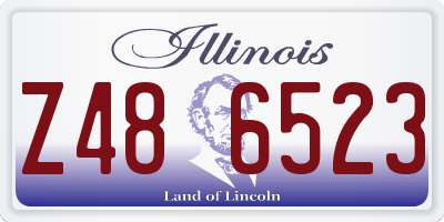 IL license plate Z486523