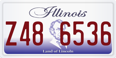 IL license plate Z486536