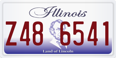 IL license plate Z486541
