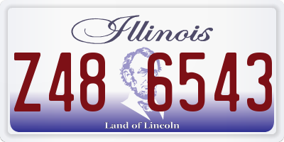 IL license plate Z486543