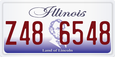 IL license plate Z486548