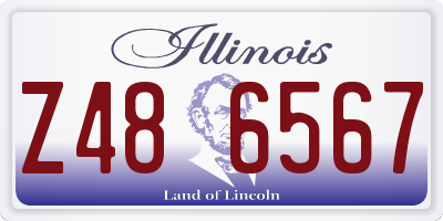 IL license plate Z486567