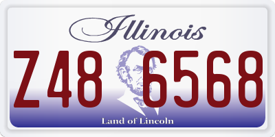 IL license plate Z486568