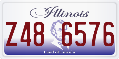 IL license plate Z486576