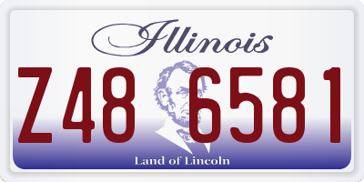 IL license plate Z486581