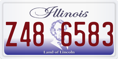 IL license plate Z486583