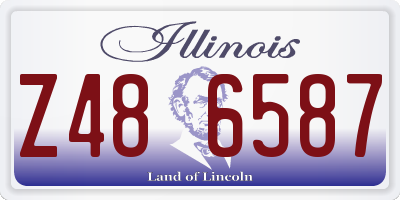 IL license plate Z486587