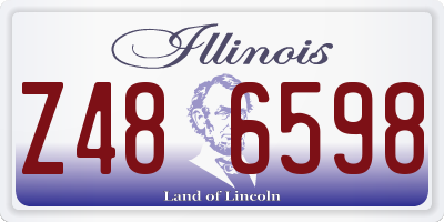 IL license plate Z486598