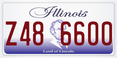IL license plate Z486600