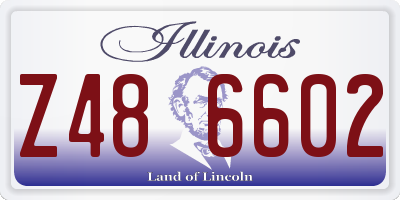 IL license plate Z486602