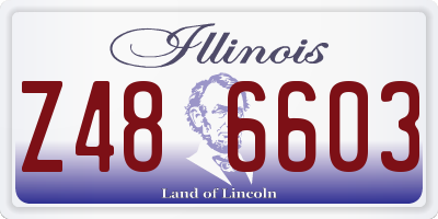 IL license plate Z486603