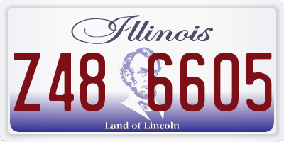 IL license plate Z486605