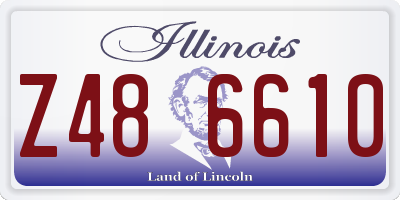 IL license plate Z486610