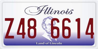 IL license plate Z486614