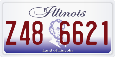 IL license plate Z486621