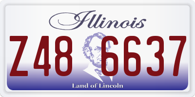 IL license plate Z486637