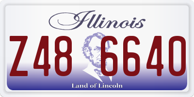 IL license plate Z486640