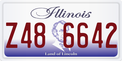 IL license plate Z486642