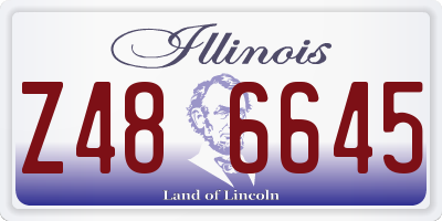 IL license plate Z486645