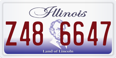 IL license plate Z486647