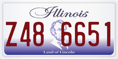 IL license plate Z486651