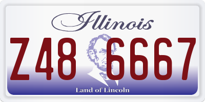 IL license plate Z486667