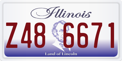 IL license plate Z486671