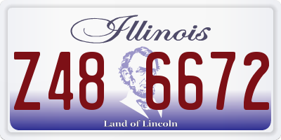 IL license plate Z486672