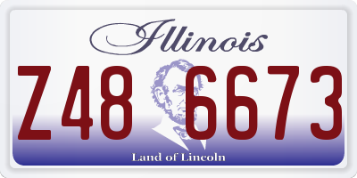 IL license plate Z486673