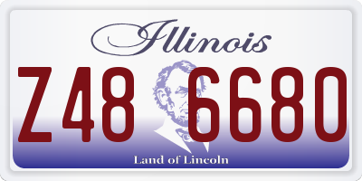 IL license plate Z486680