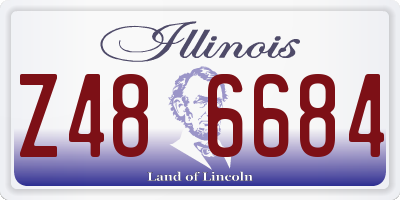 IL license plate Z486684
