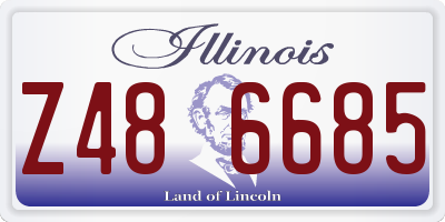 IL license plate Z486685