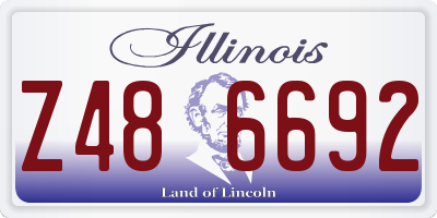 IL license plate Z486692