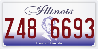IL license plate Z486693