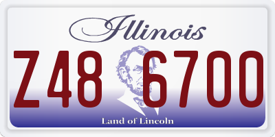 IL license plate Z486700