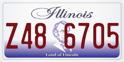 IL license plate Z486705