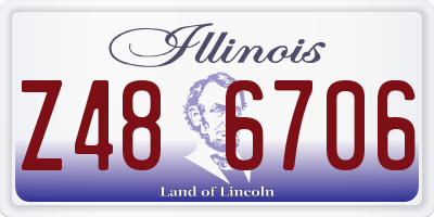 IL license plate Z486706
