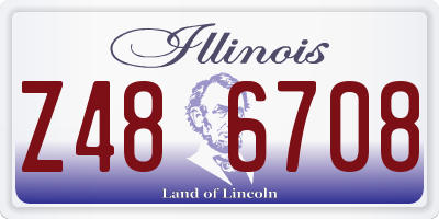 IL license plate Z486708